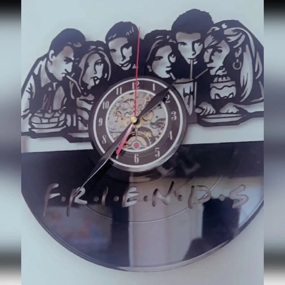 Friends tv show vinyl record wall clock 12